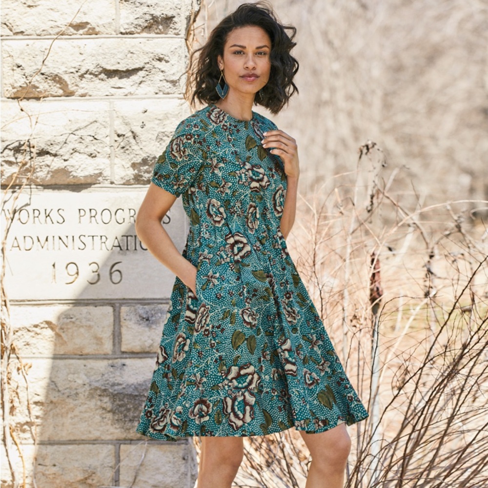 Peruvian Connection Calico Rose Dress